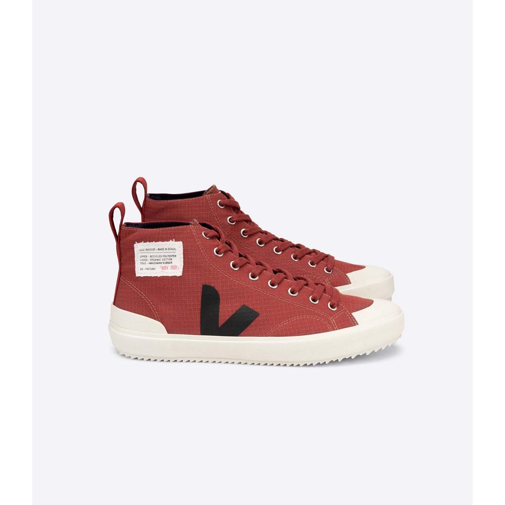 Veja NOVA HL RIPSTOP Women\'s High Tops Burgundy | CA 350QMA